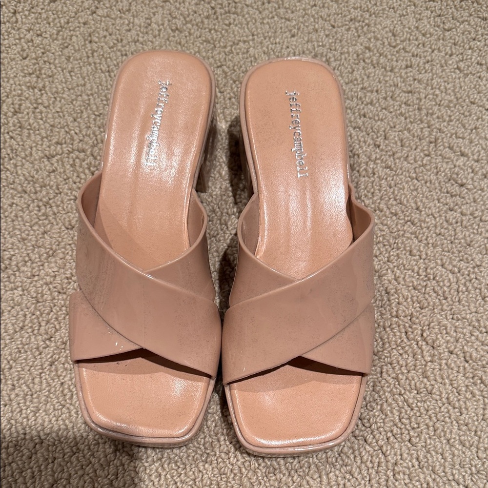 Jeffrey Campbell Blush nude Mules